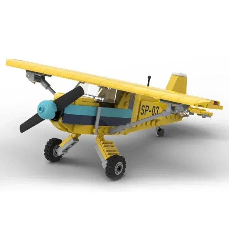 Moc Building Bricks Military Model Ski Plane SP-03 Aircraft Technology Modular Blocks Gifts Christmas Toys DIY Sets Assembly