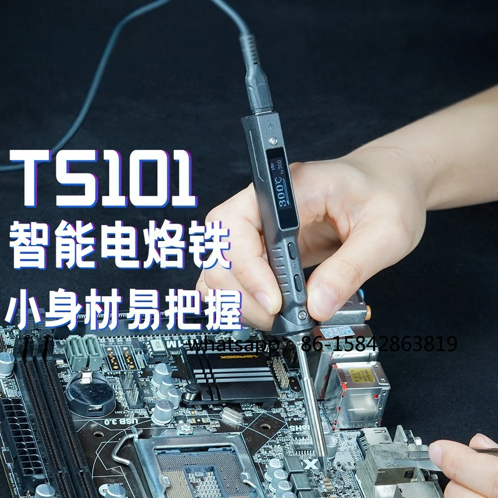 Household Smart Electric Soldering Iron TS101 Portable Constant Temperature 90W Large Solder Joint, Home Appliance Maintenance