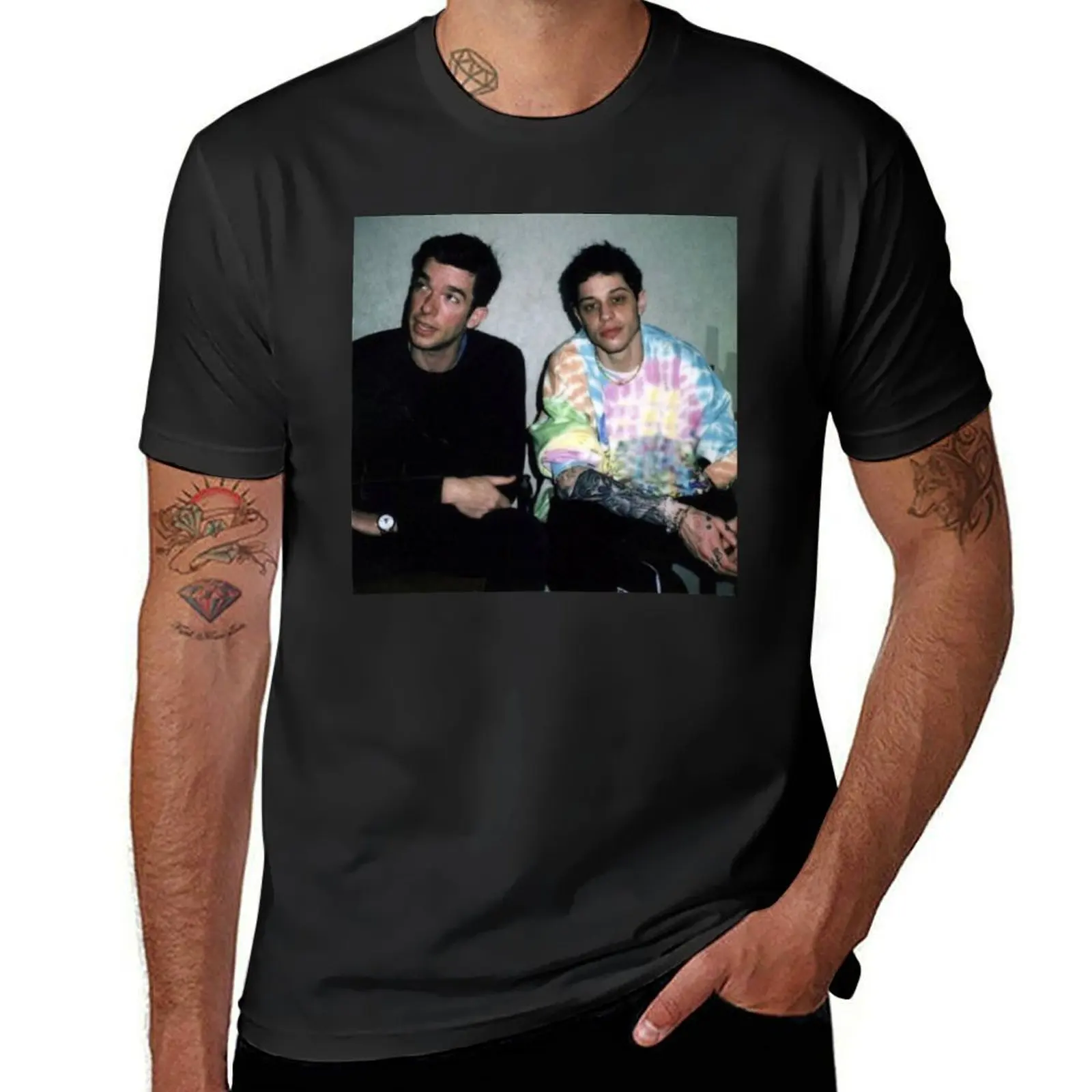 Pete Davidson and John mulaney Gift For Fans, For Men and Women T-Shirt kawaii clothes customs blanks mens graphic t-shirts