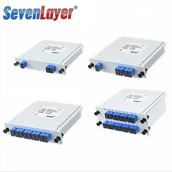 Optical Fiber Splitter 1-2 1-4 1-8 1-16 SC UPC/APC Cassette Box Plug-in Type Optical Splitter