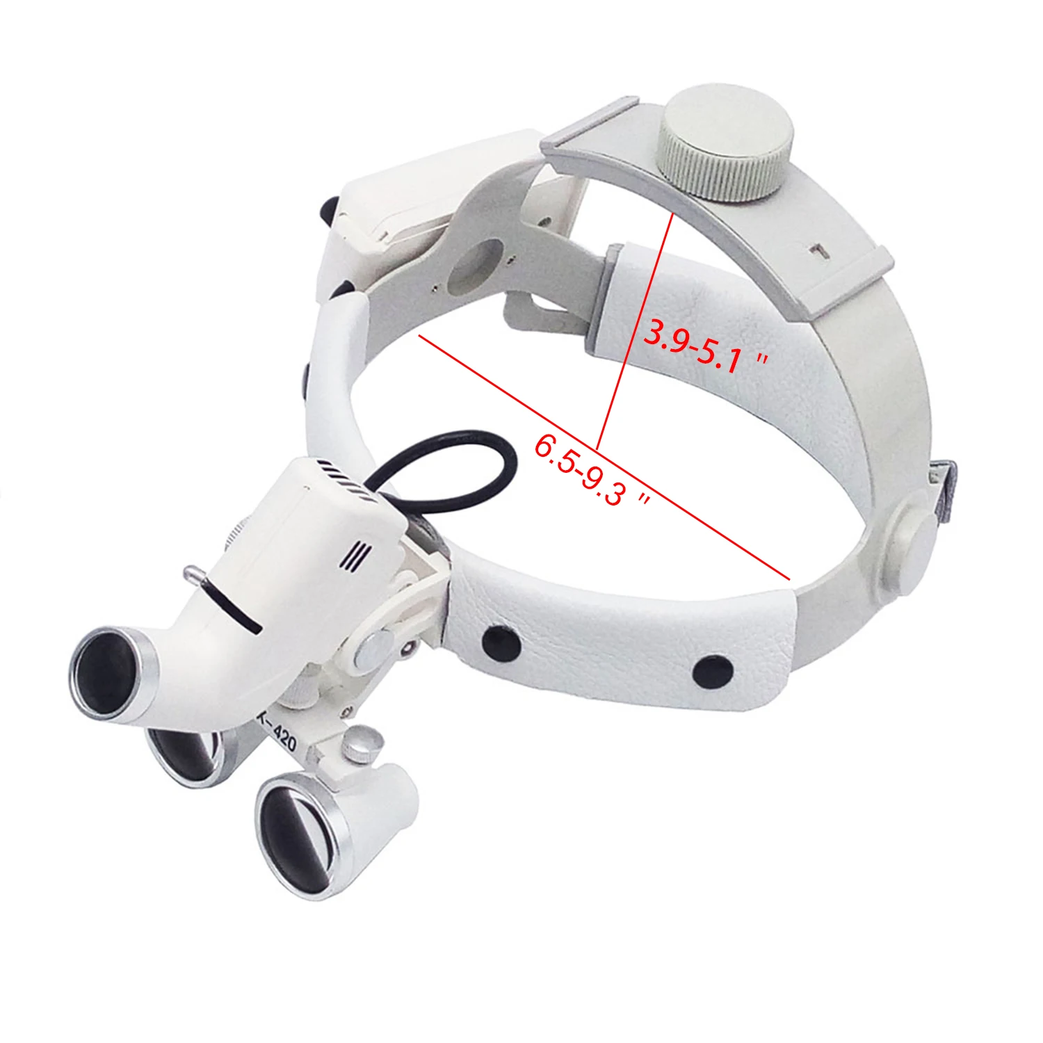 Dental Surgical LED Headlight Headband Binocular Loupes Brightness Spot Ajustable Headlamp