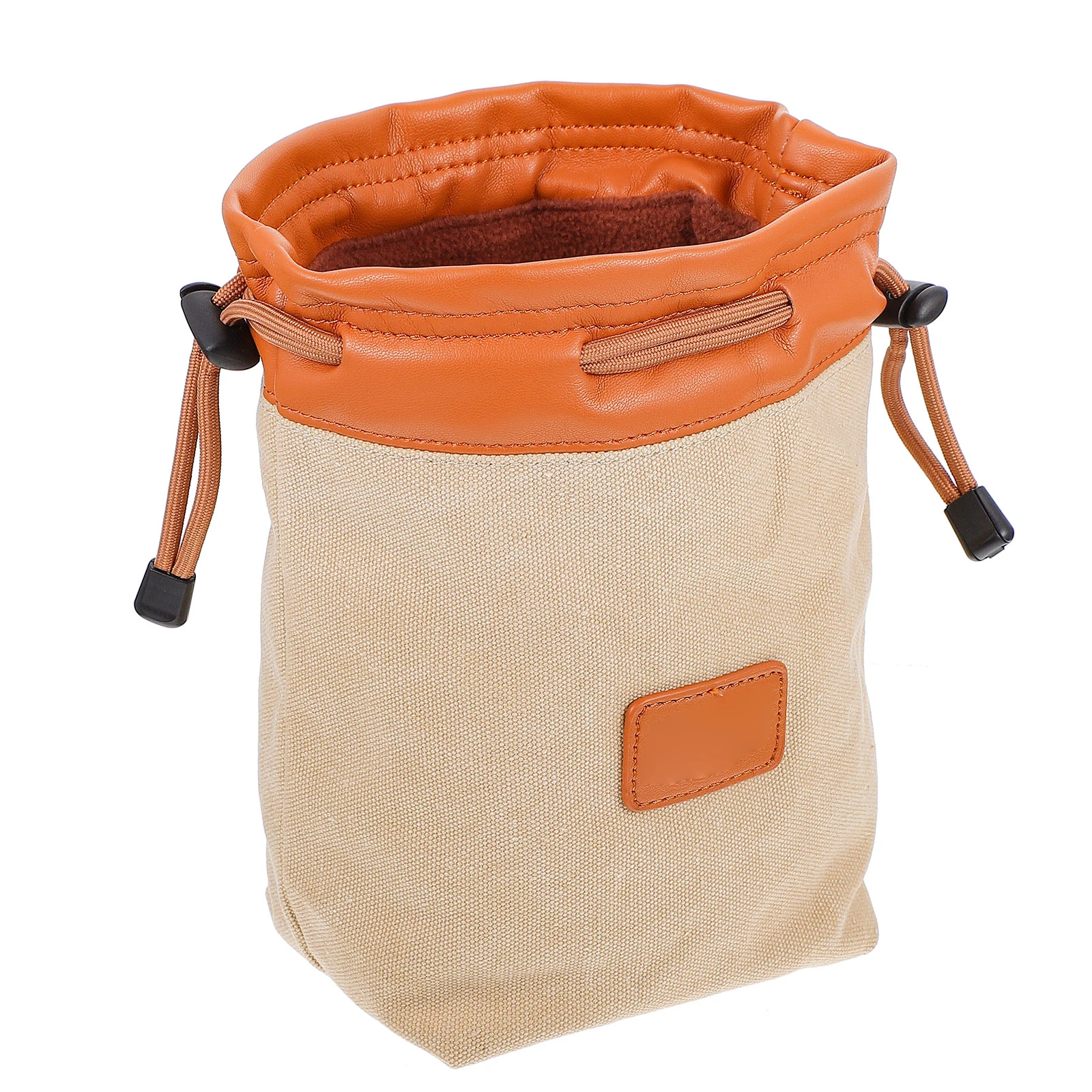 

1pc Camera Canvas Pouch Travel Storage Bag Lens Accessories Lightweight Portable Drawstring Handbag Protective Case For Digital