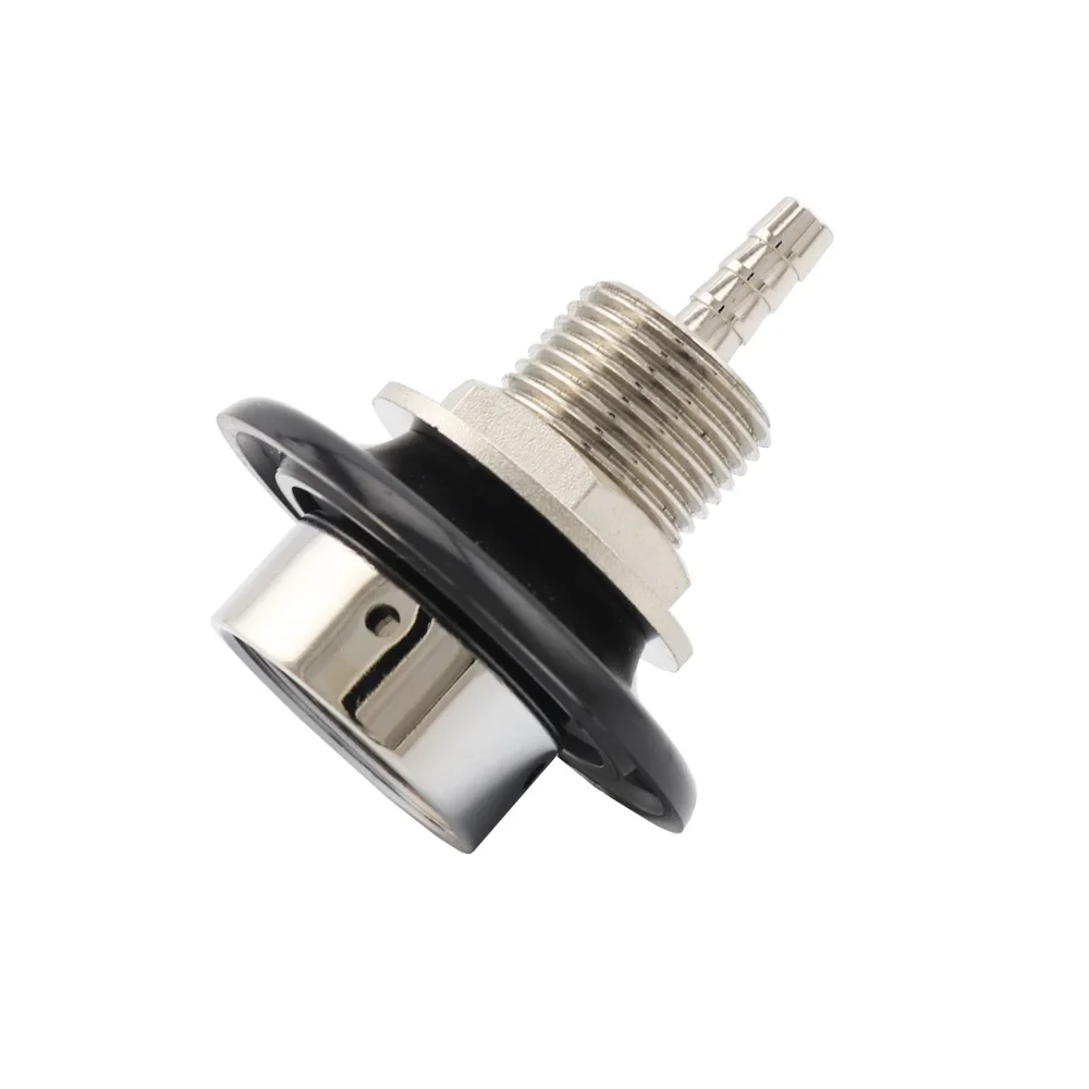 U.S Style Chrome Plated Draft Beer Shank Assembly Beer Tap Faucet,Nipple Shank with Hose Fitting