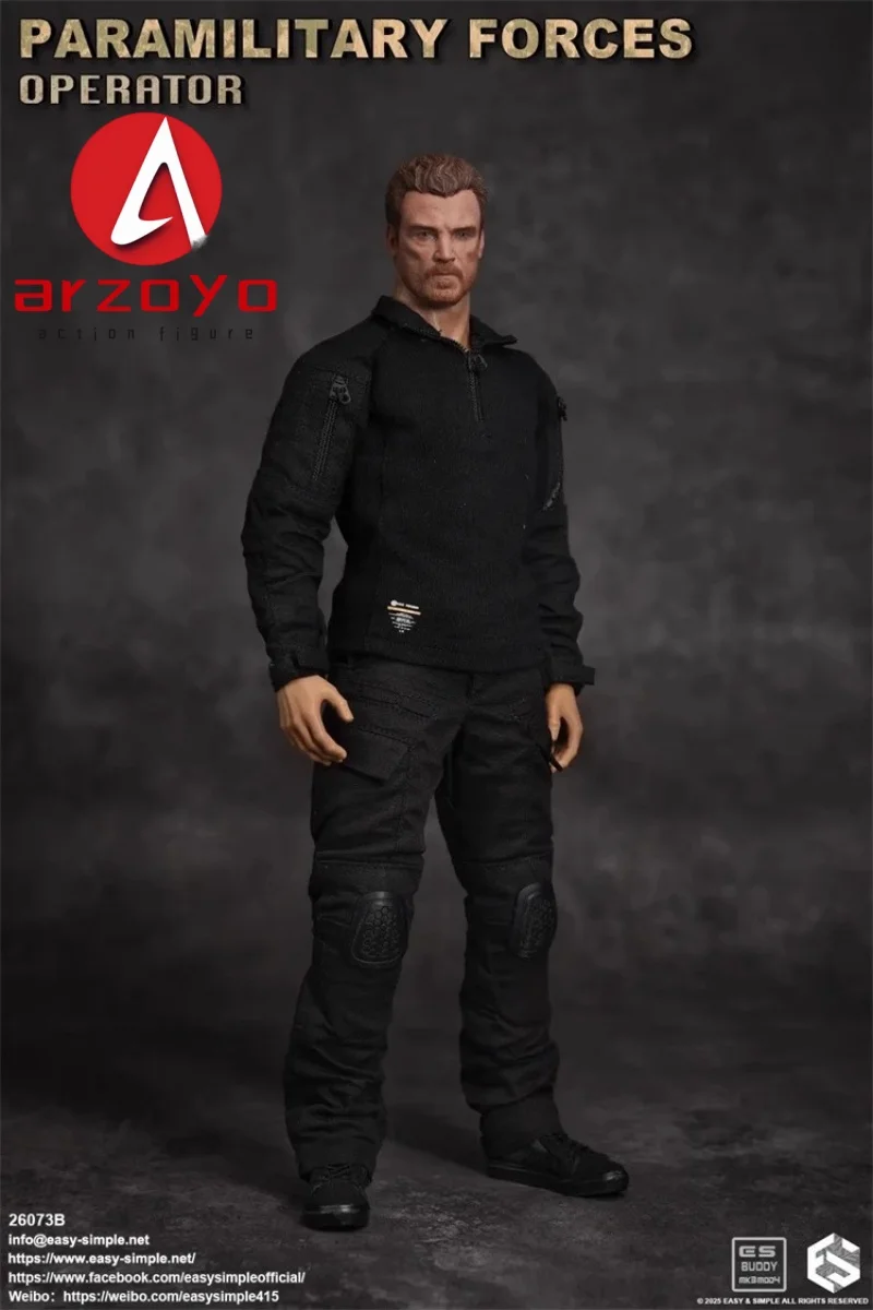 Easy&Simple 26073A/B 1/6 Scale Paramilitary  Forces Operator Male Soldier Full Set for 12" Action Figure Collectible Model