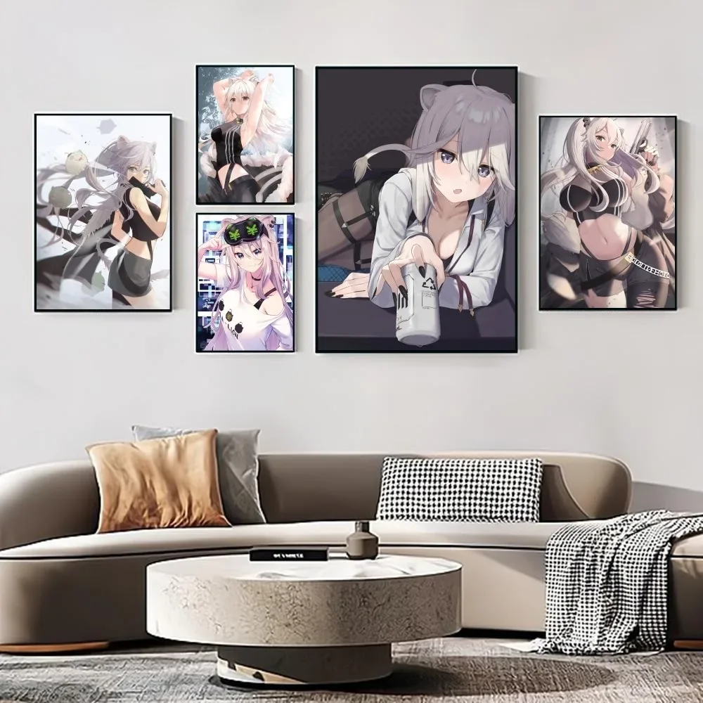 1pc Shishiro Botan Hololive Vtube Game Anime Bikini Poster Poster Stickers Home Decor Aesthetic Art Mural Room Decor Digital