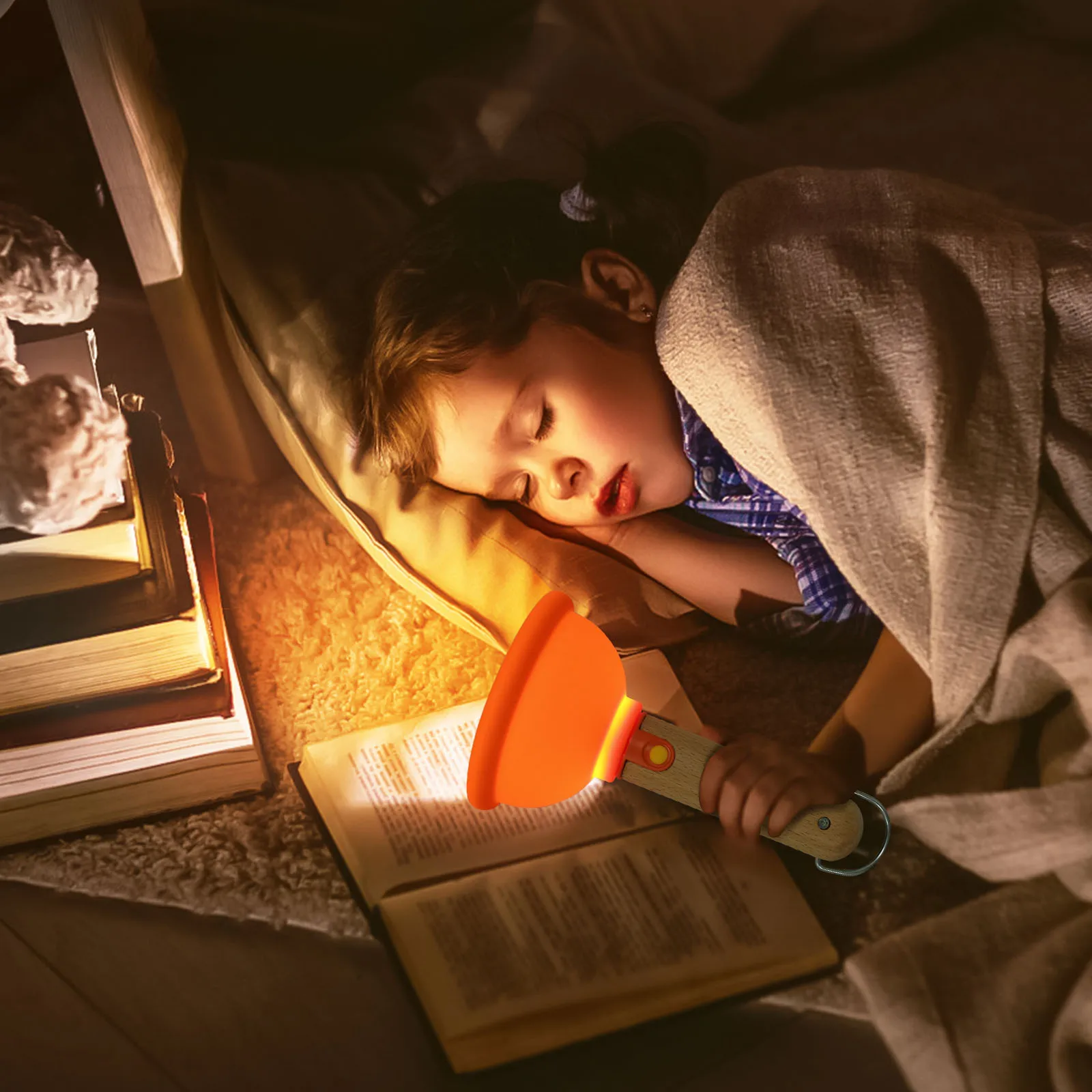 Plunger Night Light with Strong Suction Silicone Funny Plunger Bedside Lamp with Hanging Loop Rechargeable Plunger Table Lamp