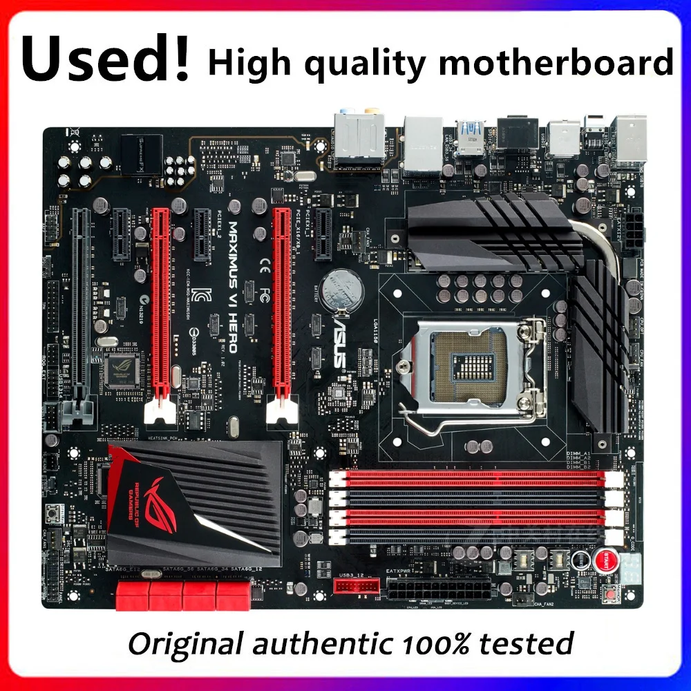 For Asus Maximus VI Hero M6H Desktop Motherboard Z87 LGA1150 LGA 1150 DDR3 32GB SATA3 USB3.0  Original Used Mainboard