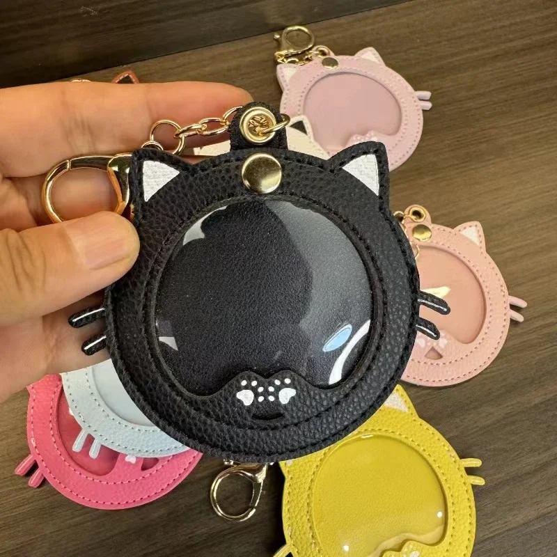 Nuevo Kawaii forma de gato Ita bolsa Pins insignia funda protectora para 58mm insignias de Anime decoración bolsa accesorios Pin funda regalo de cumpleaños