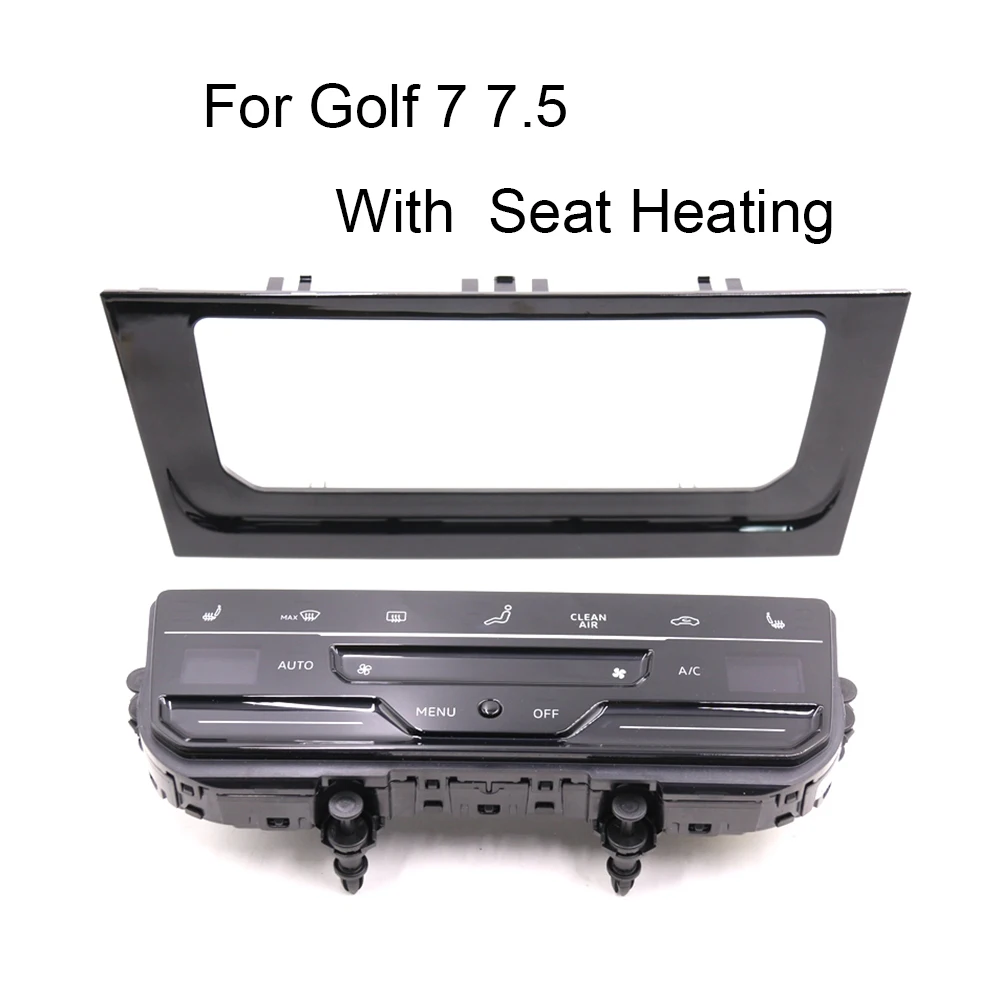 For VW Golf 7.5 MK7 Touch screen LED LCD Liquid Crystal Air Conditioner Switch Panel Black Color Frame