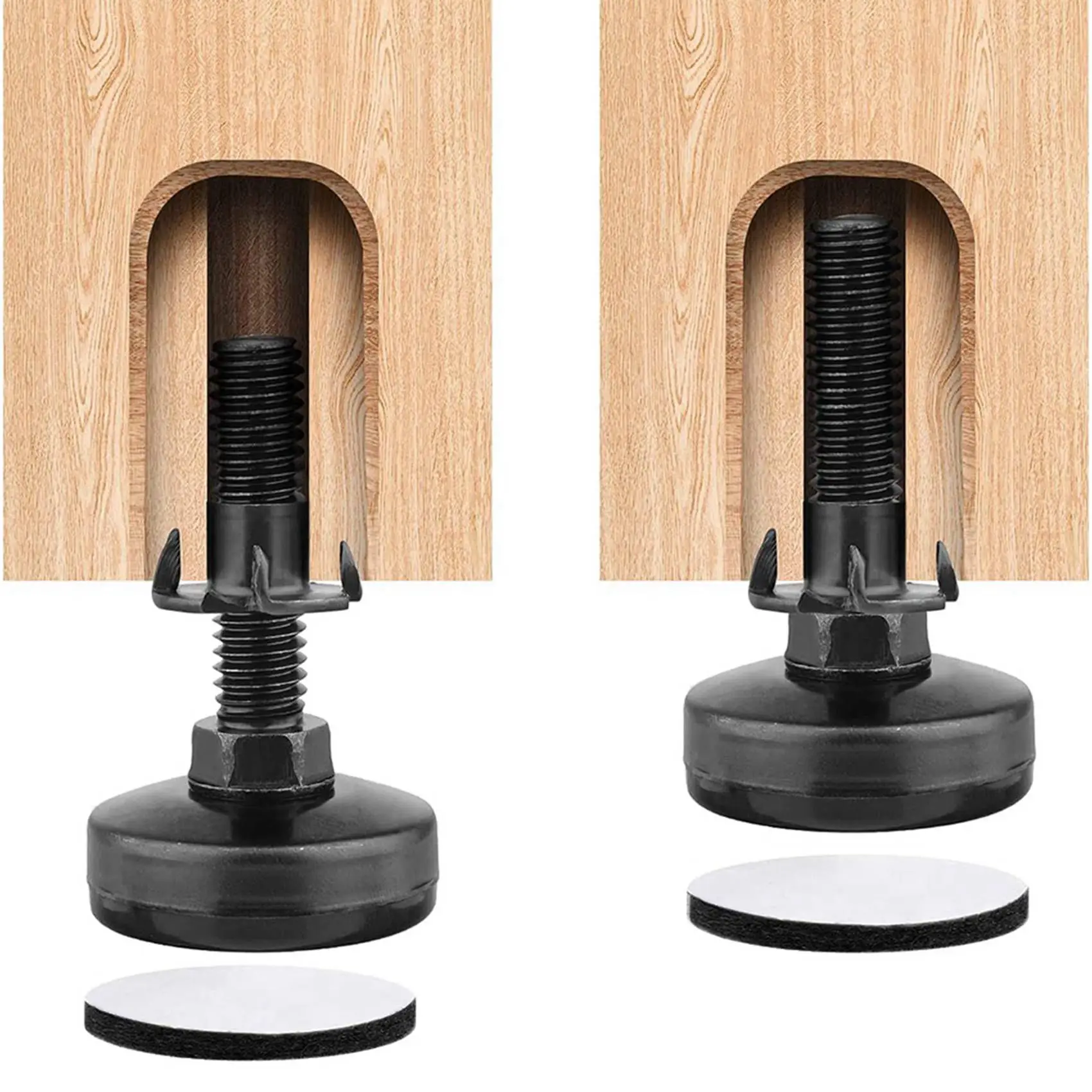 ABGH-20Pcs Furniture Levelers Heavy Duty Furniture Leveling Feet Adjustable Leg Levelers For Cabinets Tables Chairs Raiser