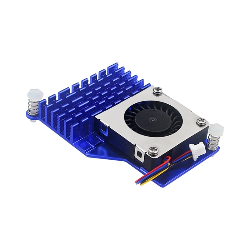 2025 New For Raspberry Pi 5 Active Cooler Aluminum Heatsink PWM Fan Blue Cooling Radiator For RPI 5 Pi5