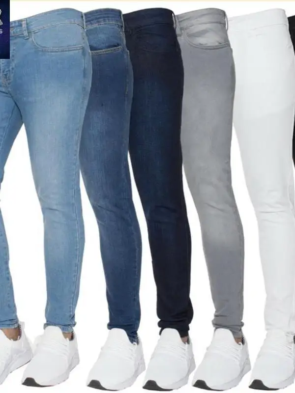 

Men's Slim Fit Jeans 2026 Summer New Sle Worn-In Distred Casual Long Pants mid Waist Zipper Closure Four Seasons Wear