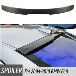 For BMW E60 520i 525i 528i 530i 535i 2004-2010 Car Rear Window Roof Spoiler Wings Bodykit Black Carbon Tuning Accessories