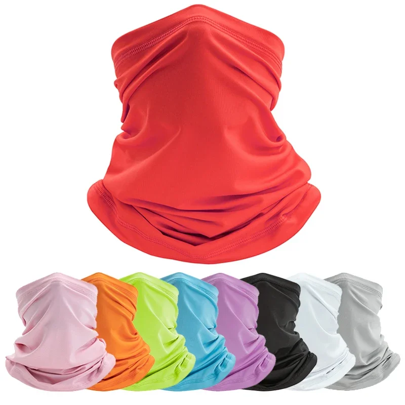 Balaclava Breathable Ice Silk Outdoor Sunscreen Sweat Wicking Scarf Driving Fishing Bandana Sun Neck Headgear Moto Accessories