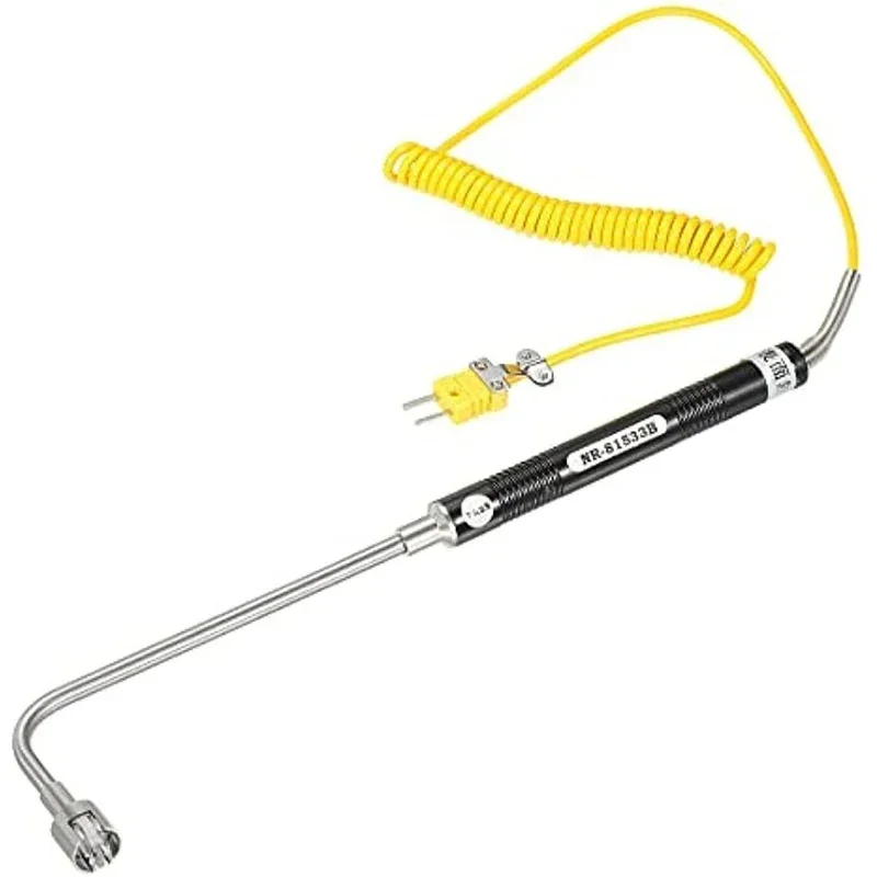 Sensor Probe Suhu Termokopel Tipe K Baja Tahan Karat -58 hingga 932 ° F (-50 hingga 500 ° C) 5,1 kaki 15x155x65mm