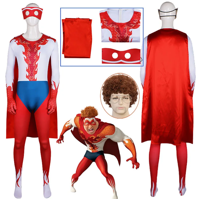 

Tighten Cosplay Anime Hero Men Cosplay Jumpsuit Halloween Tighten Mask Cloak Bodysuits Party Masquerade Outfit Set