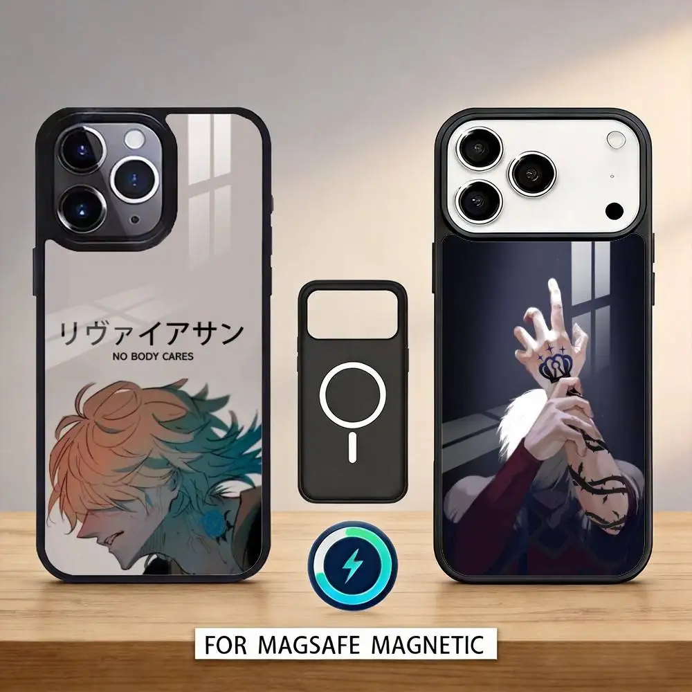

Anime M-Michael K-Kaiser Phone Case For iPhone 17,16,15,14,13,12,Pro,Max For Magsafe Magnetic Wireless Charging