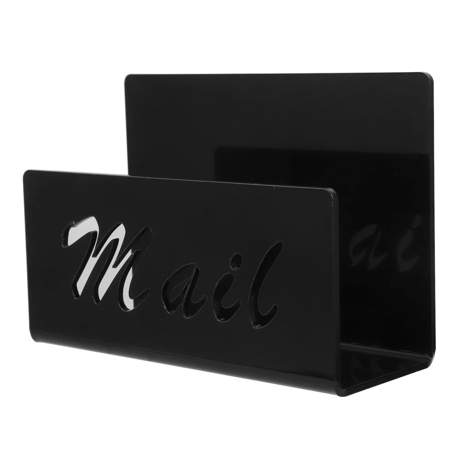 Acrylic Mail Organizer Desktop Letter Holder Envelope Sorter Rack Practical Mail Organizer for Desk Storage