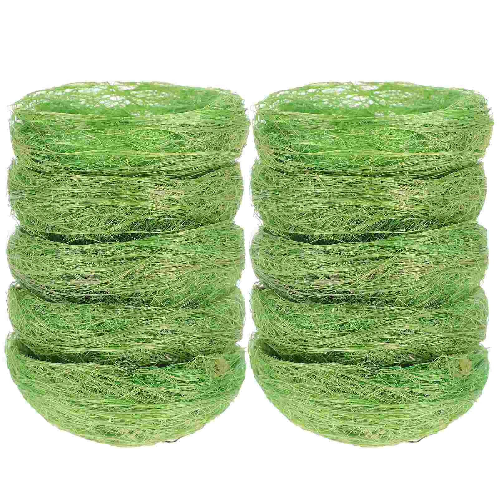 10 Pcs Simulated Bird's Nest for Crafts Micro Landscape Decor Birdcage House Numb Photography Props Resting