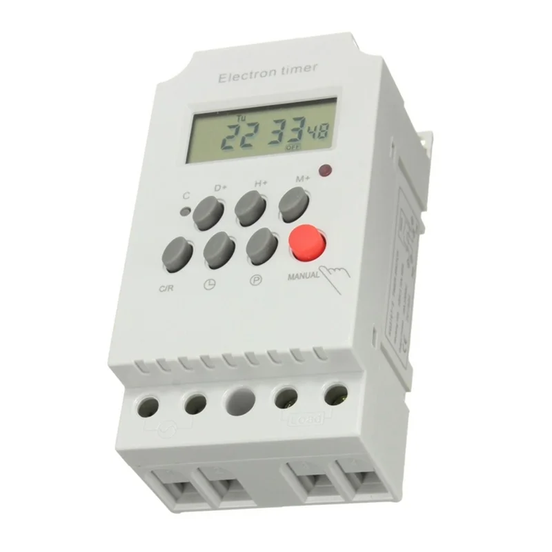 KG316T-II Din Rail Microcomputer Time Control Switch Time Control Timer AC 220V 25A DIGITAL TIMER SWITCH Relay ControlT99C