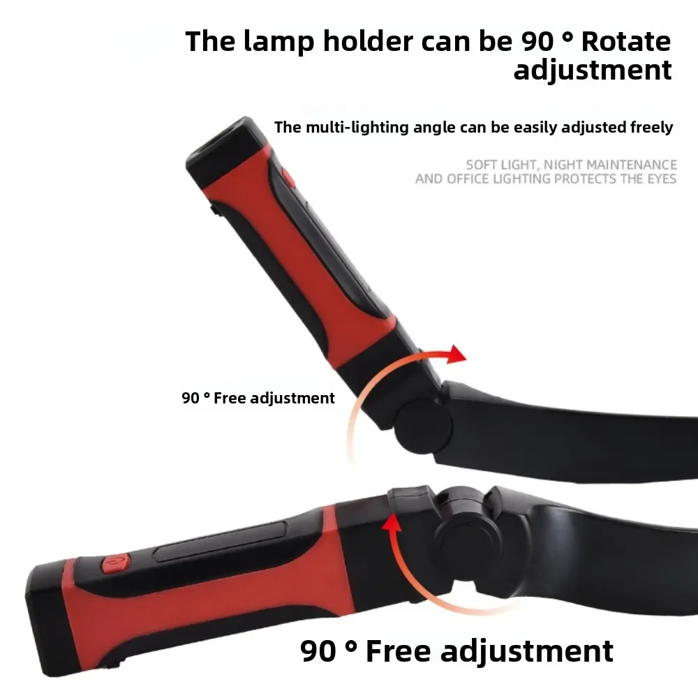 عبر الحدود جديد LED الرقبة ضوء القراءة ضوء في الهواء الطلق ليلة تشغيل ضوء الشواء ضوء التخييم ضوء الإضاءة العمل المغناطيسي