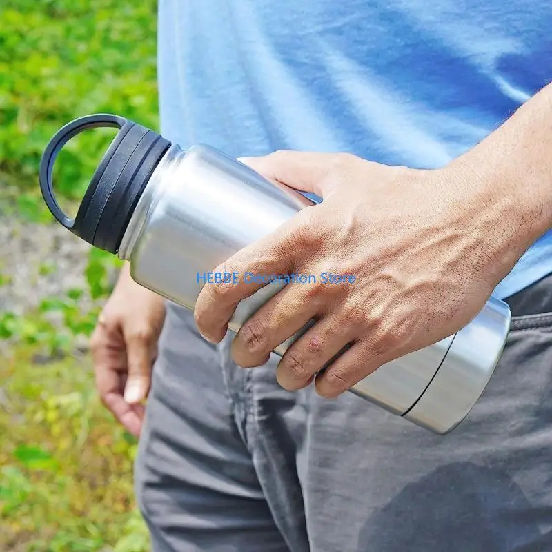 B0KC Bottle Stash Box Safe Hideaway Stainless Steel Drinking Tumbler Bottle Safe Security Secret