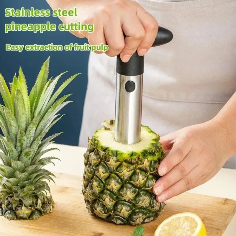 1PCS Stainless Steel Pineapple Slicer Peeler - Kitchen Fruit Tools Cooking Gadgets Accessory