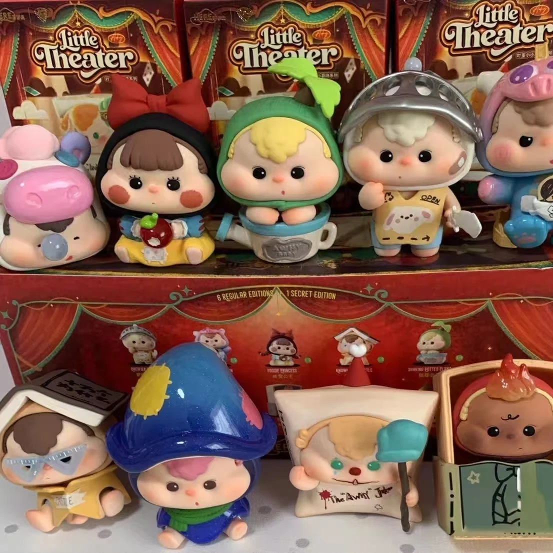 

Mini Awhy Blind Box Collectible Art Toy Little Theater Series Circus Theme Desktop Decoration For Adult Collection Enthusiasts