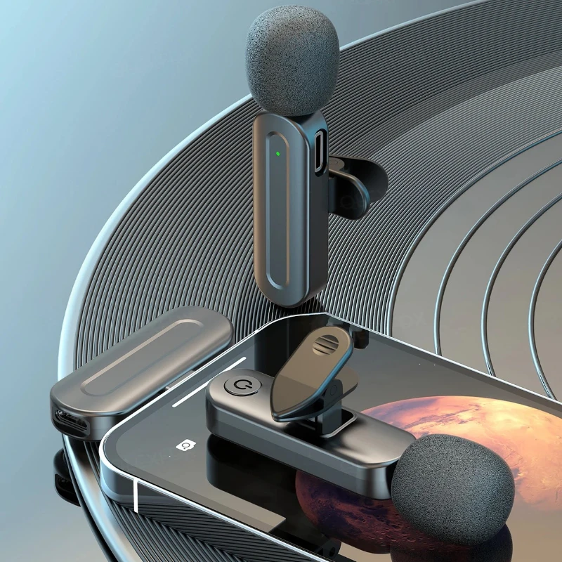 SX26 3 IN 1 อัพเกรด Lavalier ไมโครโฟนลําโพงสําหรับการบันทึกวิดีโอไมโครโฟนไร้สายบลูทูธสําหรับ Tiktok Live Broadcast