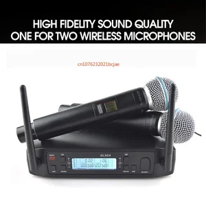 Handheld Microphone Set Wireless Shure, Shure Glxd, 4 Beta, 58A, 2 Hand Microphones, Dynamic, Handheld, Party Stage Karaoketer-640-690MHz Main Microphone Sales Shure - №2