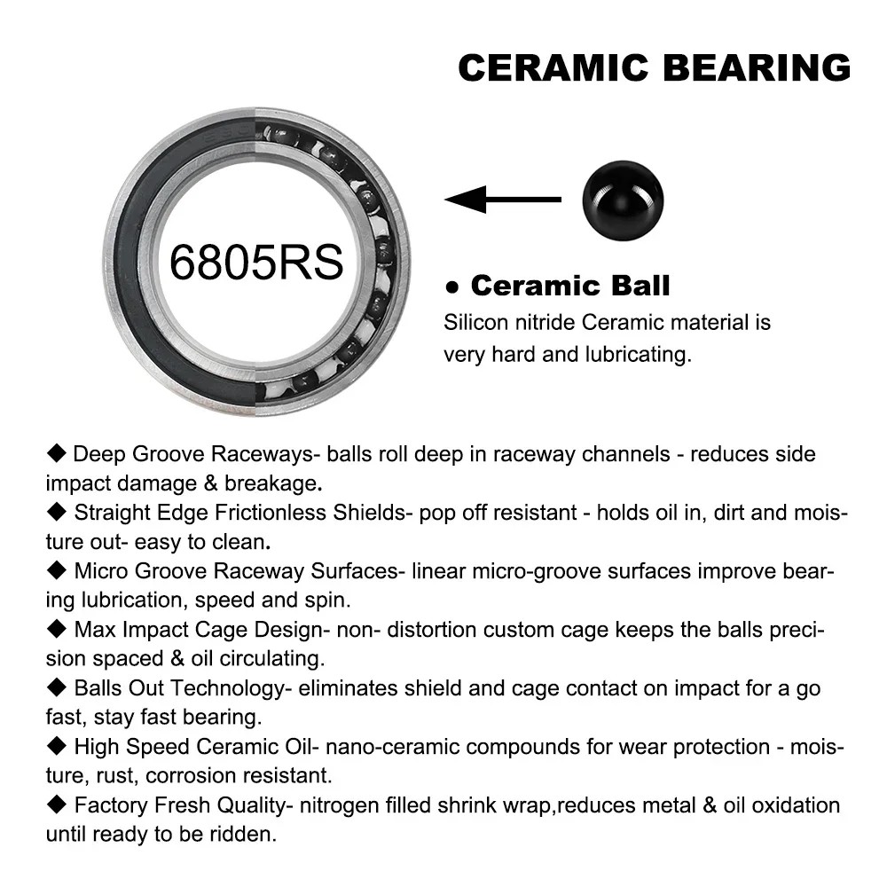 BB86 BB92 Press Fit Bike Bottom Bracket Ceramic BB MTB Road PF4124 PF4130 PF41 41mm 24mm 30mm 29mm Shell bicycle Crank Parts