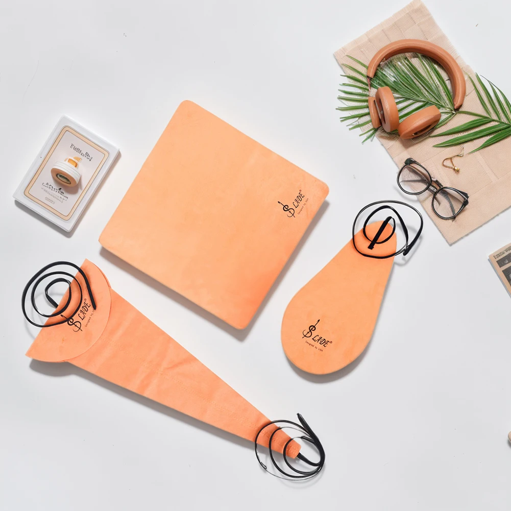 الساكسفون الكلارينيت أدوات تنظيف عدة 3 قطعة تنظيف الملابس الساكسفون ساكس تنظيف مجموعة العناية أداة صيانة الآلات الموسيقية #2