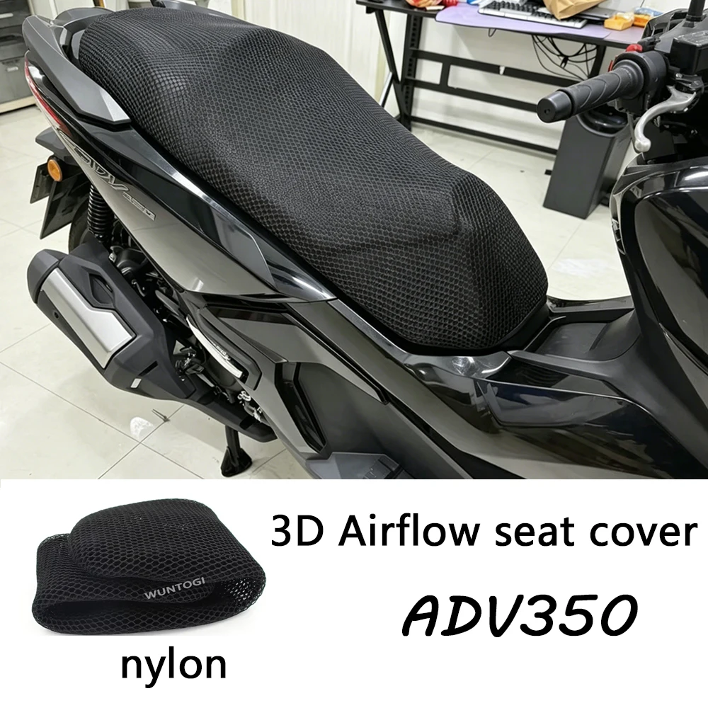 FOR HONDA ADV 350 Motorcycle Seat Insulation Cover ADV350 3D Airflow Honeycomb Mesh Cover ADV350 2025 Seat Insulation Cover