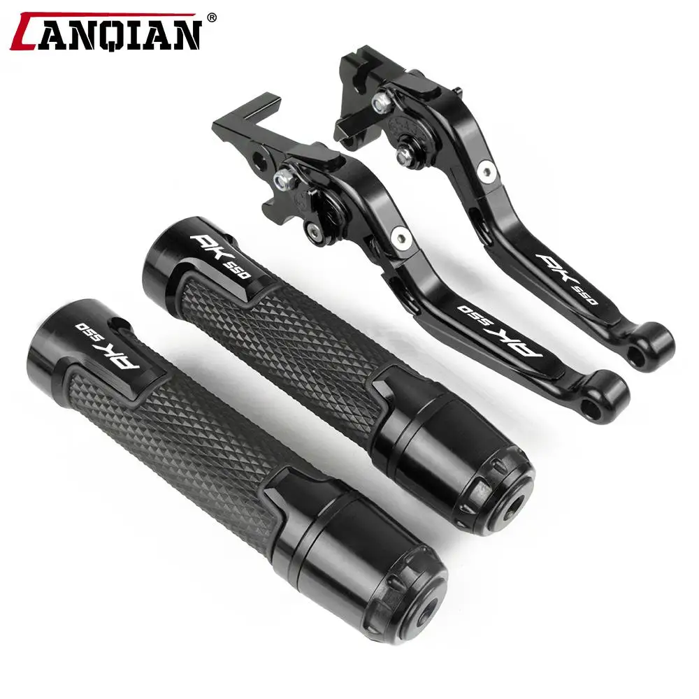 

Motorcycle Accessories CNC Aliminum For KYMCO AK550 AK 550 2017 2018 2019 Brake Clutch Levers Handlebar Grips ends