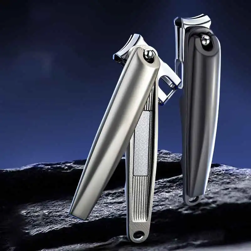 

New 360-degree rotating nail clipper - Large size - Zinc-aluminum alloy - Single nail cutter with multiple angles and large open