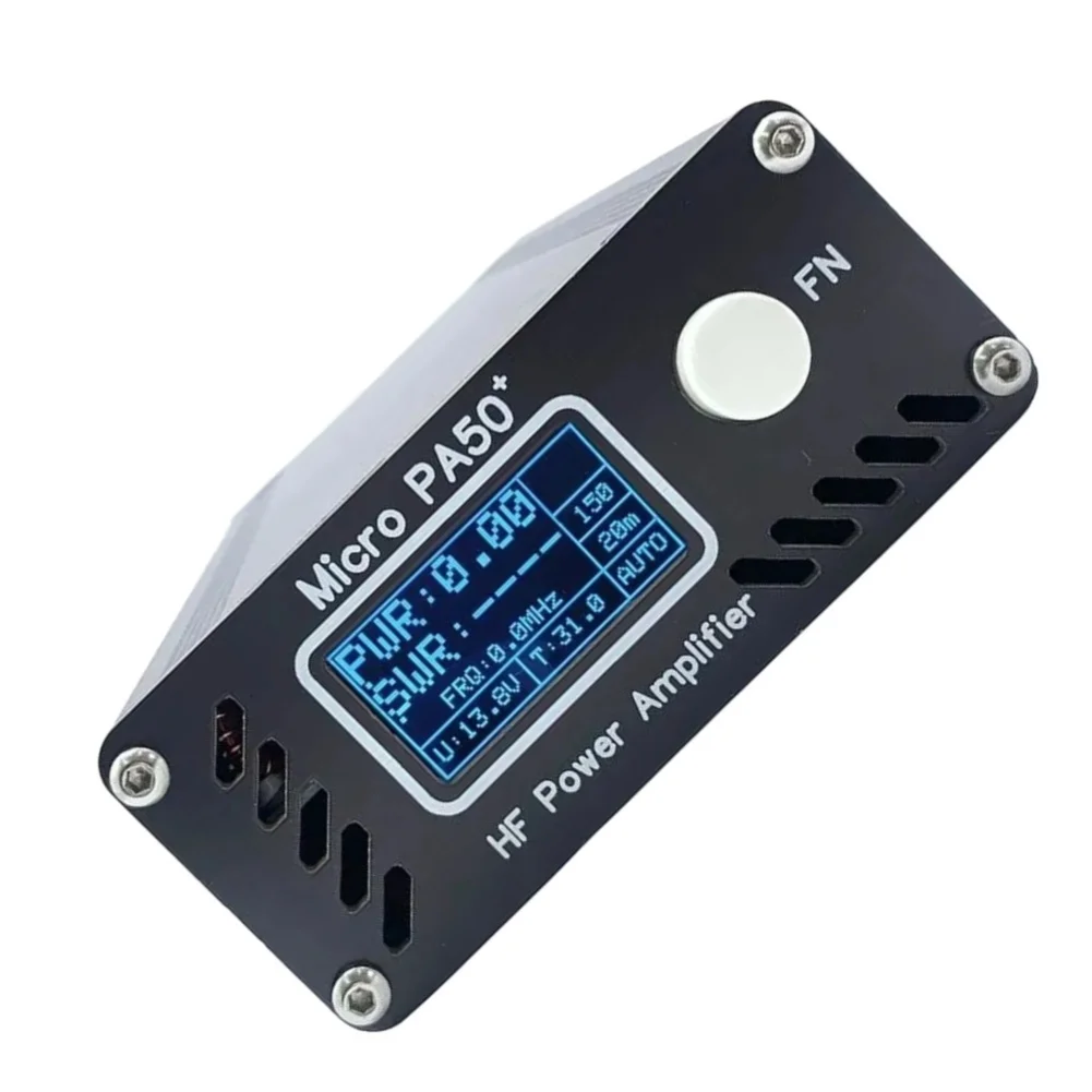 150W Digital Power Meter for Motors with 0.5W-150W Range 1.6-50MHz Frequency VSWR 1.0-99.9 ABS Black 88x38x64mm