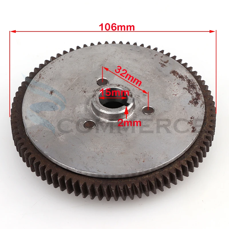 Bicycle clutch friction plate gear kit for 50cc 60cc 66cc 80cc 2-stroke bicycle gasoline engine parts