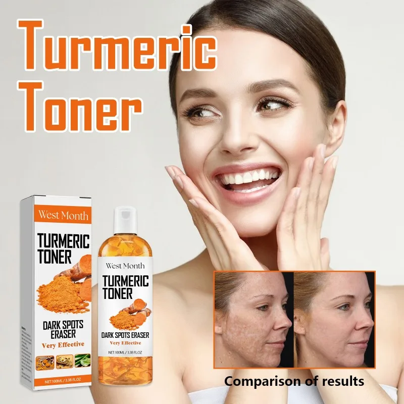 Anti-Black Turmeric Toner Deeply Hydrating Firming Shrink Pore Repair เมลานิน Brighten Moisturizing Essence Facial Skin Toner