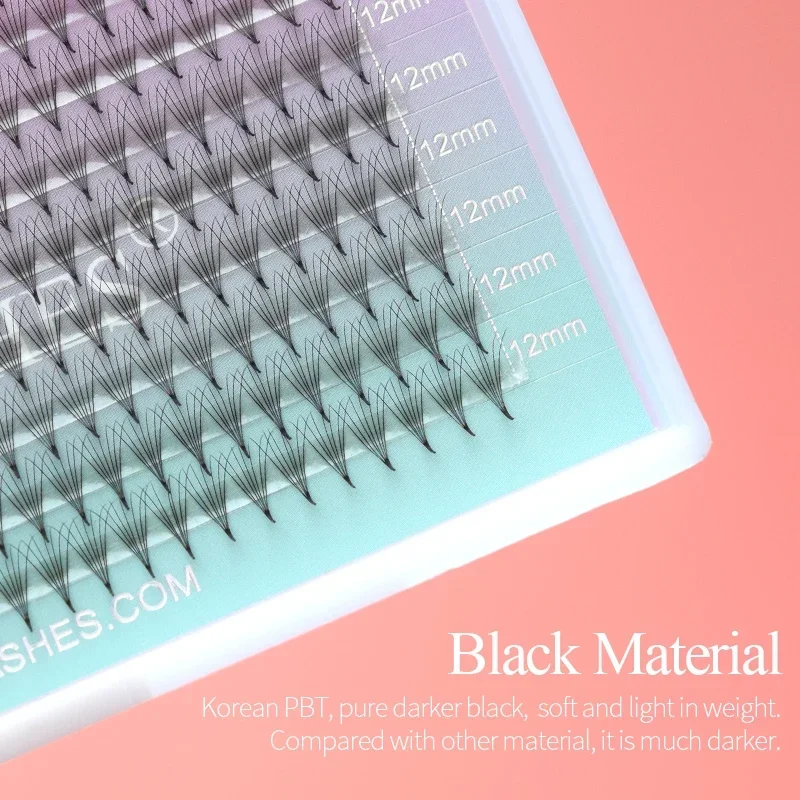 SONG LASH 12 Rows Pointy Base Premade Thin Eyelash wholesale magnetic eyelashes eyelash extension supplies makeup