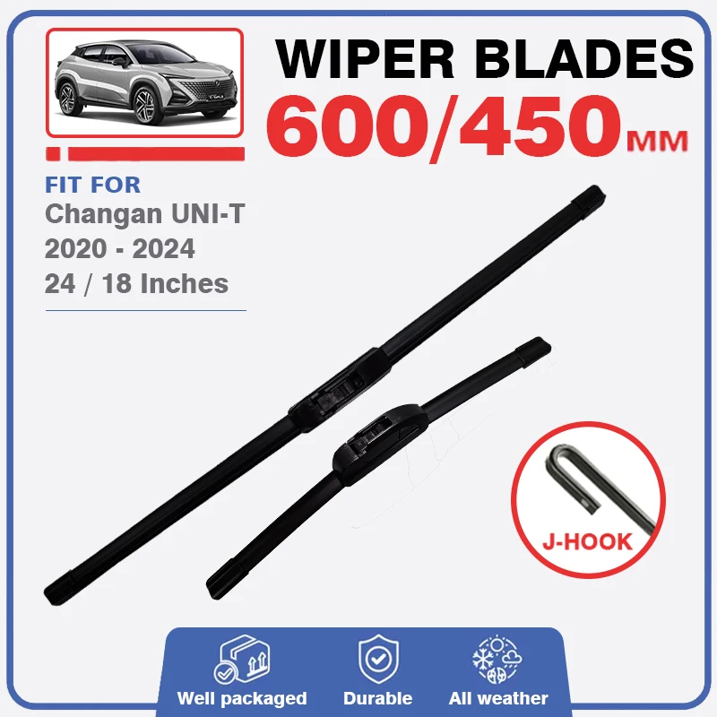 Front Wiper Blades Set Kit For Changan UNI-T UNIT UNI T 2020 2021 2022 2023 Windscreen Windshield Window Car Accessories Delete