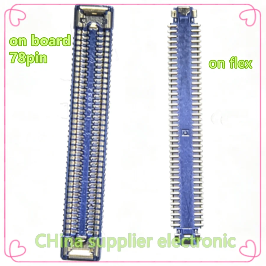 display Seat 5G version of the main board flex screen cable connection seat bga 78pin For Samsung A125F A015F A5260 A12 A72 A82
