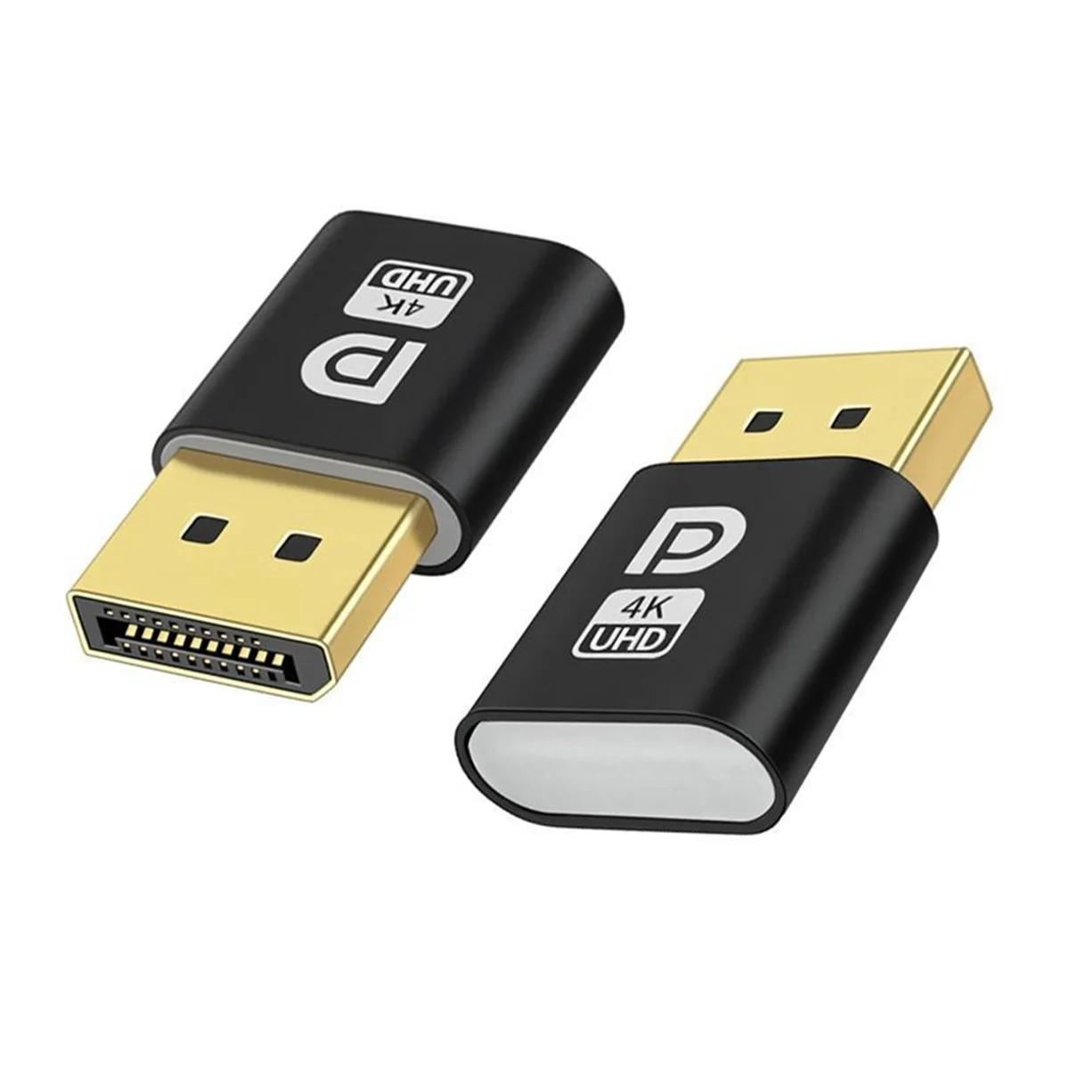 OOKU-4K Displayport الدمية التوصيل DP الظاهري عرض محول DP الدمية التوصيل EDID مقطوعة الرأس شبح محاكي اكسسوارات للكمبيوتر 3 قطعة