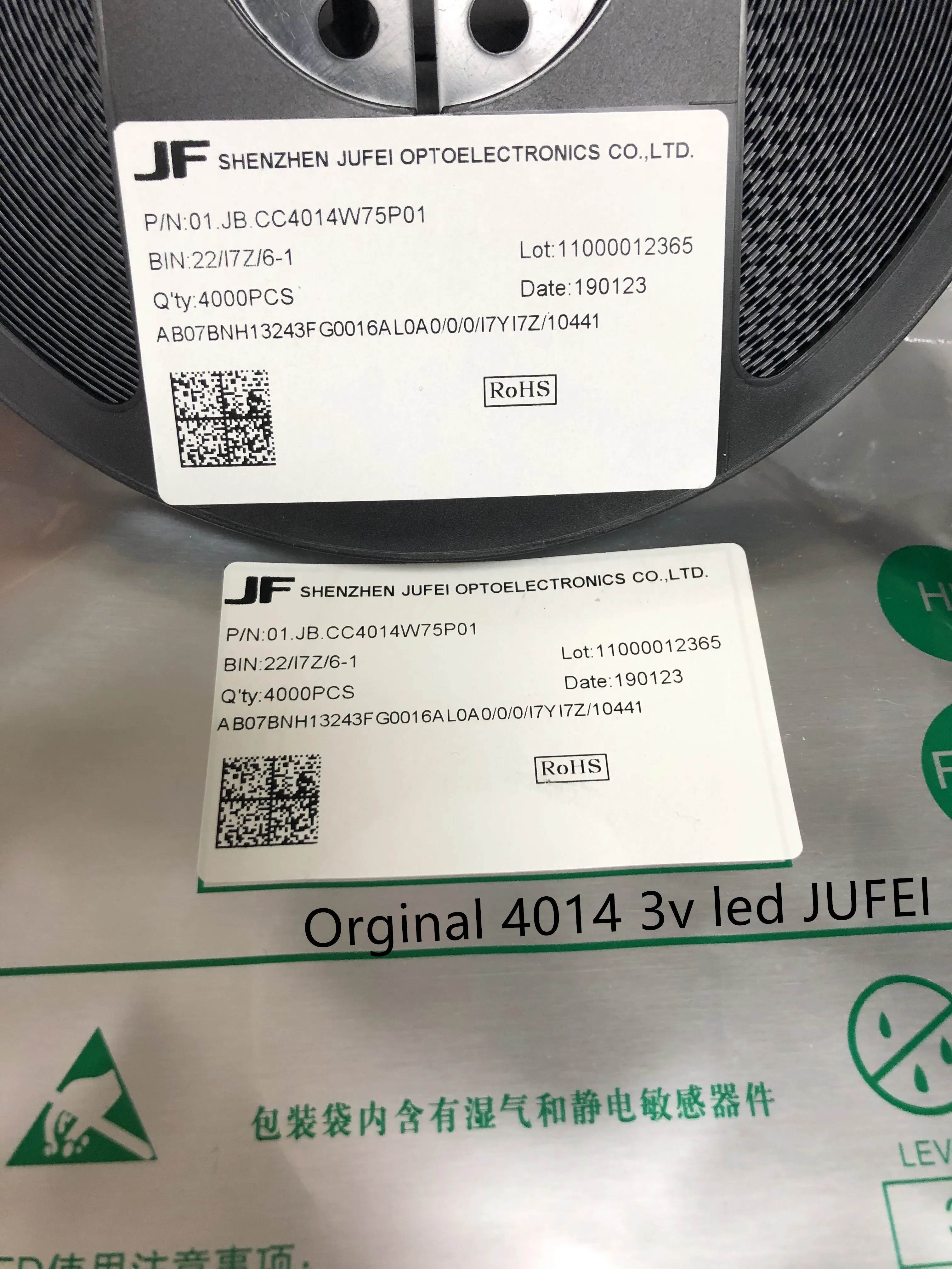 200pcs JUFEI LED LED Backlight 0.3W 3V 4014 Cool white 90MA LCD Backlight for TV TV Application 01.JT.CB414BF-BC