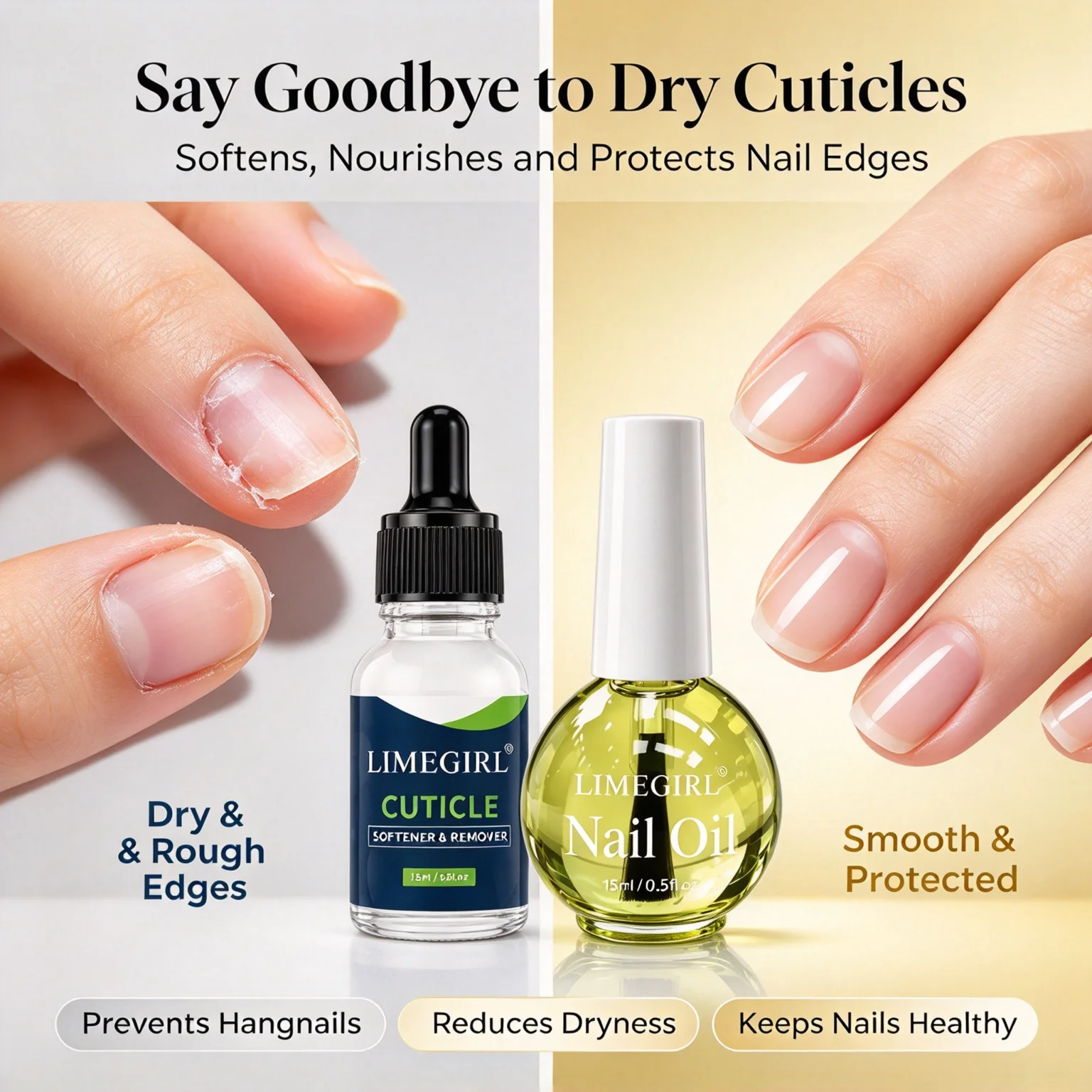 15ml Cuticle Oil Manicure Set Anti Hangnail Moisturizing Hydrating Softens Nail Edge Winter Daily Nail Care Gift for Women