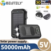 Handcrank Solar Powerbank 50000mAh with Cable, Camping Light PD 20W, Fast Charging Powerbank for iPhone Xiaomi Samsung Poverbank
