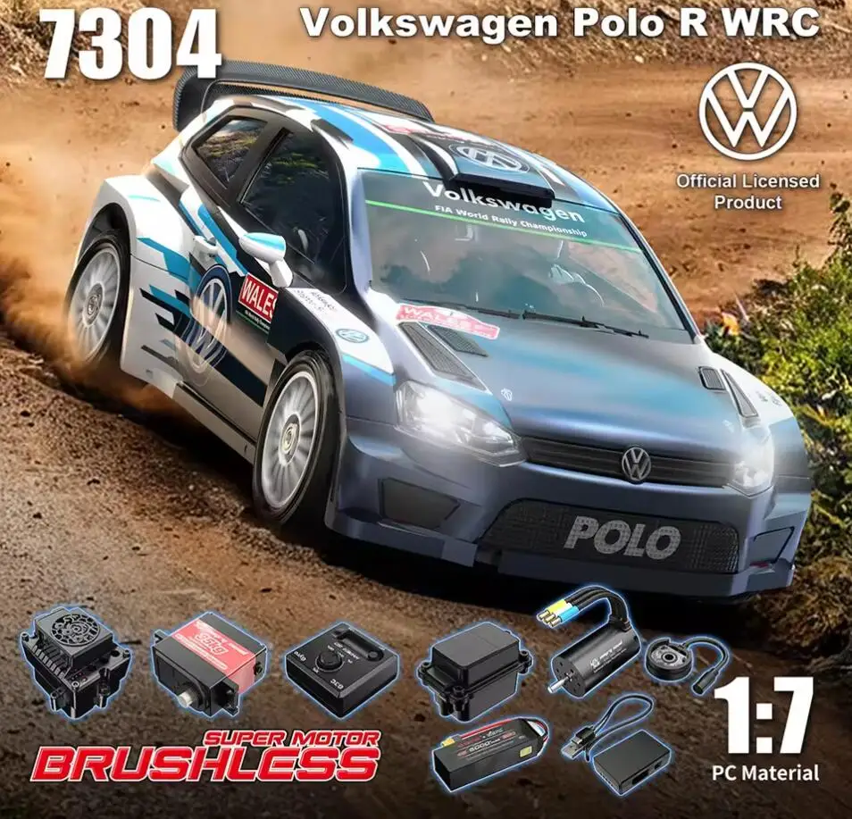 

MJX HYPER GO 7304 POLO R WRC 4S Бесщеточный 1/7 Раллийные гонки RC Электрическая модель автомобиля с дистанционным управлением Игрушки для взрослых и детей RTR