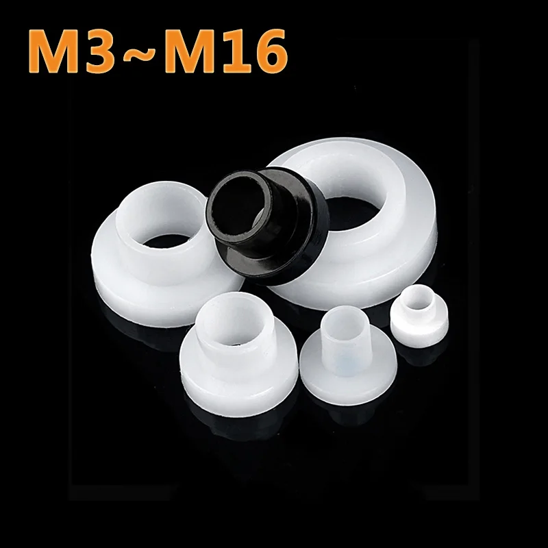 M3M4 M5M6M8 M10M12 M14 M16 Screw Nylon Transistor Gasket The Step T-Type Plastic Washer Insulation Spacer Screw Thread Protector