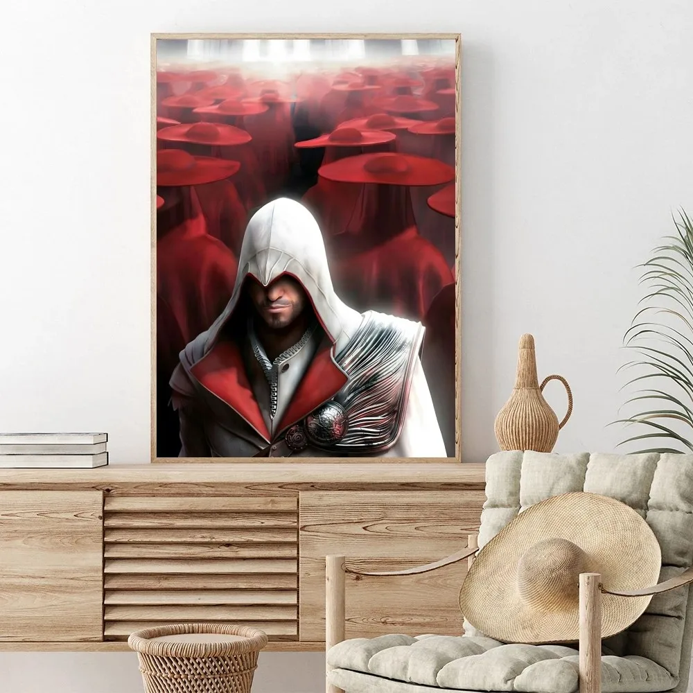 A-Assassins-Creed Game Poster Posters Kraft Paper Vintage Poster Wall Art Painting Study Aesthetic Art Small Size Wall Stickers