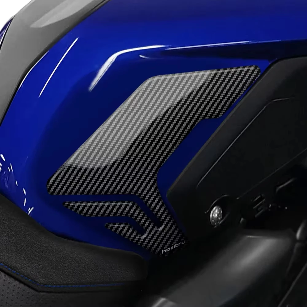 For Yamaha MT-07 MT07 2018 2019 2020 3D Carbon-look Motorcycle Side Fuel Tank Pad Knee Grip Protection Sticker