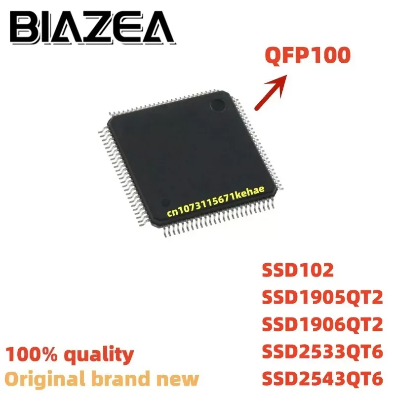 1piece SSD102 SSD1905QT2 SSD1906QT2 SSD2533QT6 SSD2543QT6 QFP100 Chipset